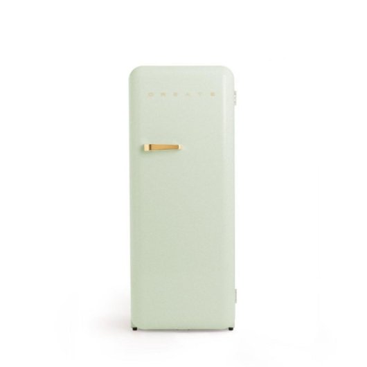 Create Frigorífico Una Puerta Retro 281L 150cm  ECO R600a Verde/Oro D