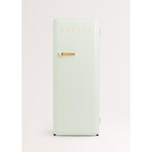 Create Frigorífico Una Puerta Retro 281L 150cm  ECO R600a Verde/Oro D
