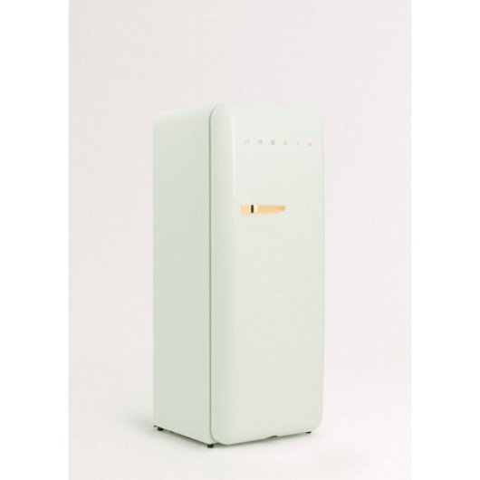 Create Frigorífico Una Puerta Retro 281L 150cm  ECO R600a Verde/Oro D