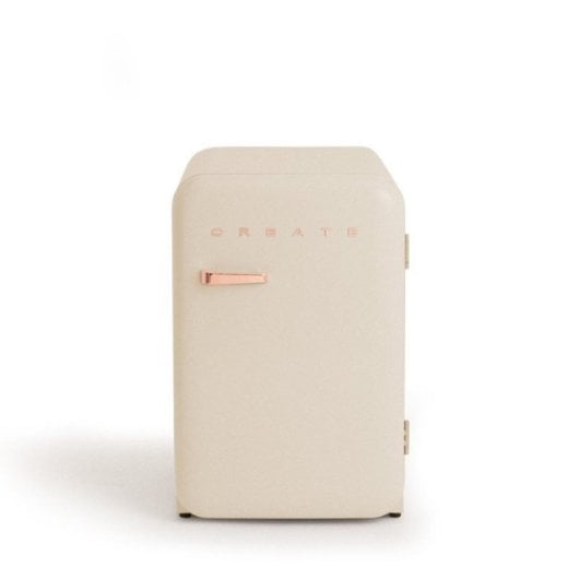 Create Frigorífico Mini Retro 107L R600a Beige/Oro Rosa F