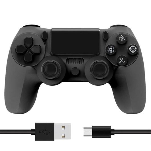 Kinsi Mando inalámbrico Bluetooth Compatible PC/PS2/PS3/PS4 Vibración Dual Batería 600mAh Antideslizante