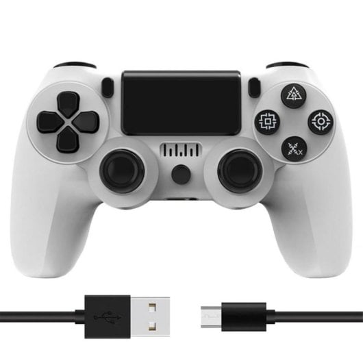 Kinsi Joystick Bluetooth inalámbrico Compatible PC PS2 PS3 PS4 Vibración Dual 600mAh Antideslizante