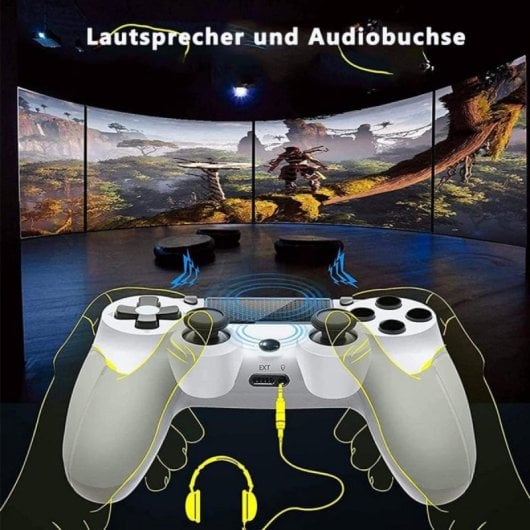 Kinsi Joystick Bluetooth inalámbrico Compatible PC PS2 PS3 PS4 Vibración Dual 600mAh Antideslizante
