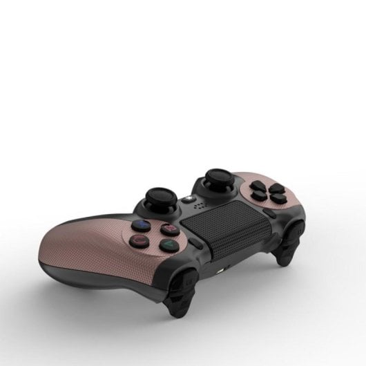 Kinsi Joystick inalámbrico Bluetooth Compatible PS4 Vibración Dual Batería 600mAh Antideslizante Negro/Bronce
