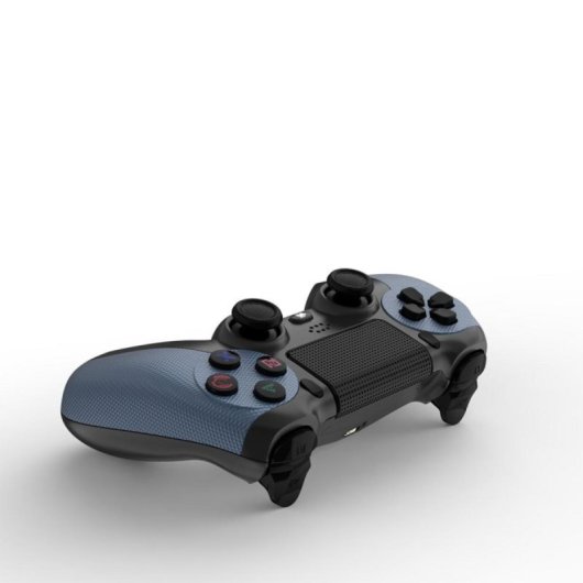 Kinsi Mando inalámbrico para PS4 Bluetooth Batería 600mAh Vibración Dual Ergonomía Antideslizante Negro/Azul