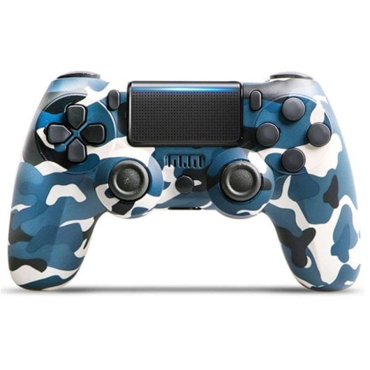Kinsi Mando inalámbrico compatible PS4 Bluetooth Doble Motor Vibración 600mAh Antideslizante Camuflaje