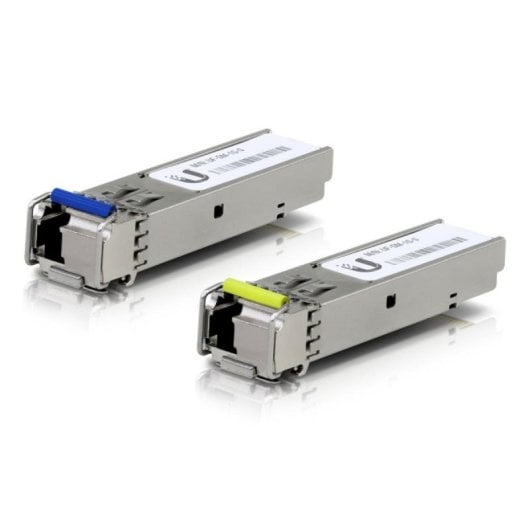 Transceptor de Fibra Ubiquiti UF-SM-1G-S SFP 1G BiDi LC Pack 2 Unidades Monomodo 3km