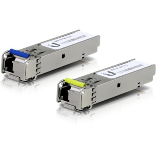 Transceptor de Fibra Ubiquiti UF-SM-1G-S SFP 1G BiDi LC Pack 2 Unidades Monomodo 3km