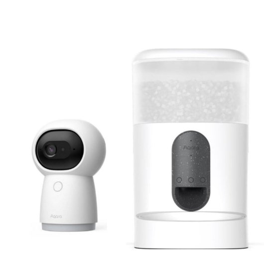 Aqara Camera Hub G3 2K WiFi Zigbee 3.0 + Distributeur de nourriture intelligent pour animaux C1 4 L