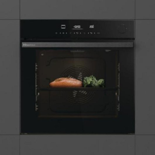 Forno Multifunções Hisense BSA66346PBGUKWIFI Pirolítico 77L 60cm A+ AirFry WiFi Preto