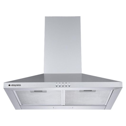 Campana Aspes ACPP600A1IX Inox 520 m³/h Inverter 60cm LED Clase A+ Doble Tiro