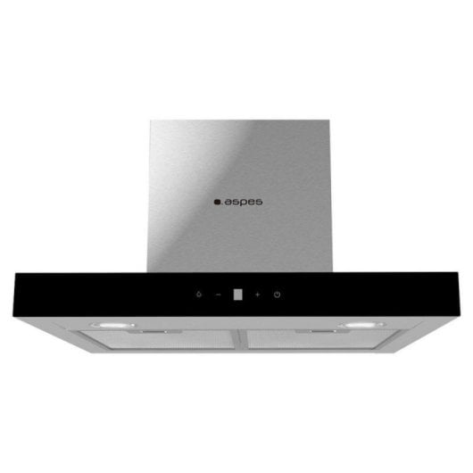 Exaustor Aspes ACPT600AN Vidro Preto 800 m³/h Tátil A Motor Duplo LED