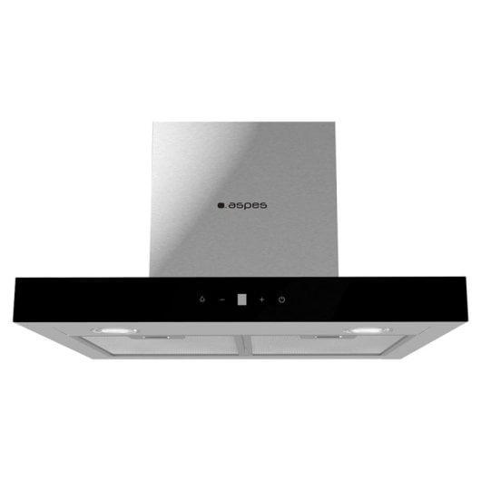 Exaustor Aspes ACPT600AN Vidro Preto 800 m³/h Tátil A Motor Duplo LED