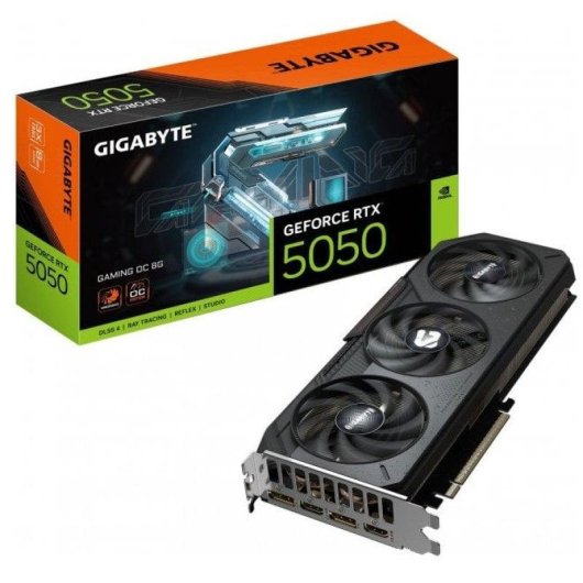 Carte Graphique Gigabyte GeForce RTX 5050 Gaming OC 8GB GDDR6 Reflex 2 RTX AI DLSS4