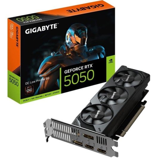 Carte Graphique Gigabyte GeForce RTX 5050 OC Low Profile 8GB GDDR6 Reflex 2 RTX AI DLSS4