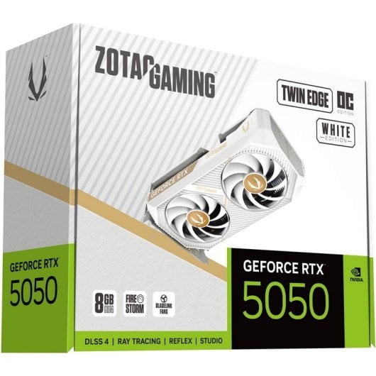 ZOTAC GAMING GeForce RTX 5050 Twin Edge OC White Edition 8GB GDDR6 Reflex 2 RTX AI DLSS4