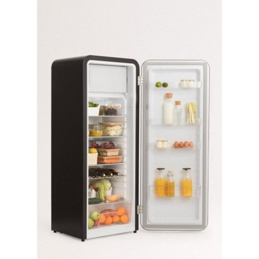 Create Frigorífico Una Puerta Retro 281L R600a Eco Friendly Negro D