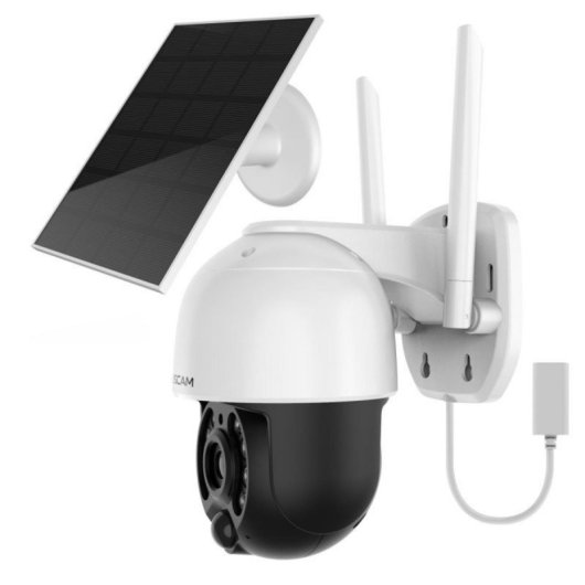 Foscam B4 WiFi 2K Outdoor Solar Akku PIR Farb Nachtsicht IP65 Überwachungskamera