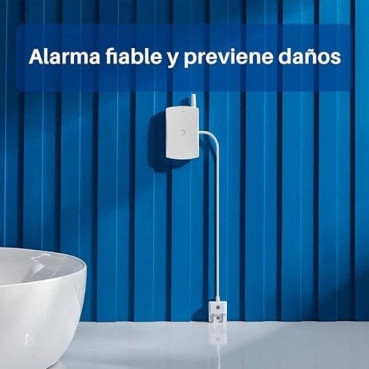 Sensor de inundación WI-210 inalámbrico, alerta instantánea, alimentación por pila, ABS, radio 433MHz