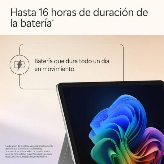 Microsoft Surface Pro Snapdragon X Plus 16GB 256GB Pantalla 12" Táctil PixelSense Platino