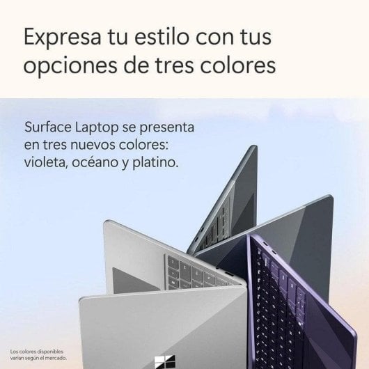 Portátil Microsoft Surface Laptop 13" Snapdragon X Plus 16GB 256GB SSD Windows 11 Home Tactile Platine
