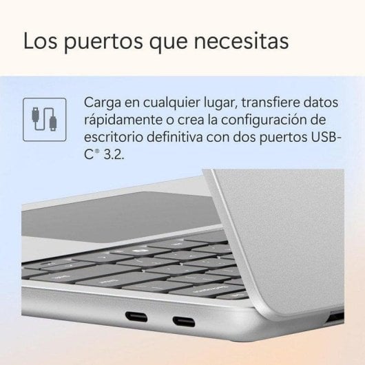 Portátil Microsoft Surface Laptop 13" Snapdragon X Plus 16GB 256GB SSD Windows 11 Home Tactile Platine