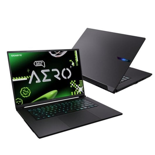 GIGABYTE AERO X16 2WHA3PTC64AH Copilot+ PC AMD Ryzen AI 9 HX 370 Ordinateur portable 40,6 cm (16") WQXGA 32 Go DDR5-SDRAM 1 To SSD NVIDIA GeForce RTX 5070 Wi-Fi 6E (802.11ax) Windows 11 Home Gris