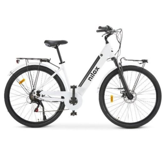Bicicleta eléctrica Nilox NXEBJ7WH 250W 80km autonomía 13Ah Blanco LCD Shimano aluminio