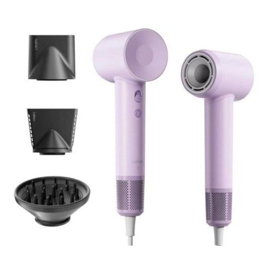 Secador de pelo Laifen SE púrpura, motor 105,000 rpm, iones negativos, control térmico