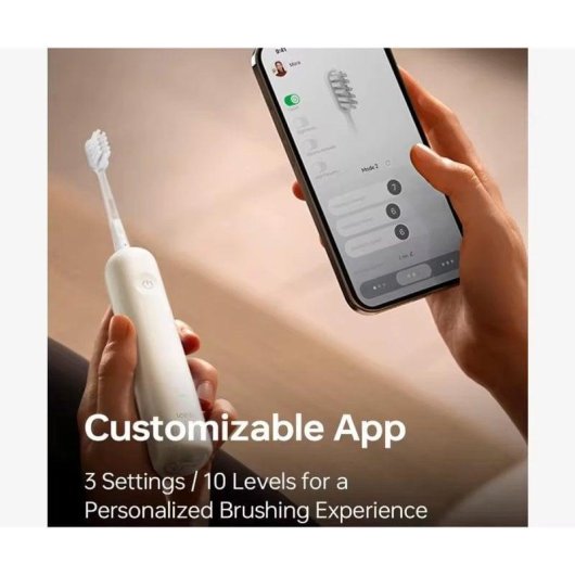 Schallzahnbürste Laifen ABS Standard beige 66000vpm IPX7 App Wave