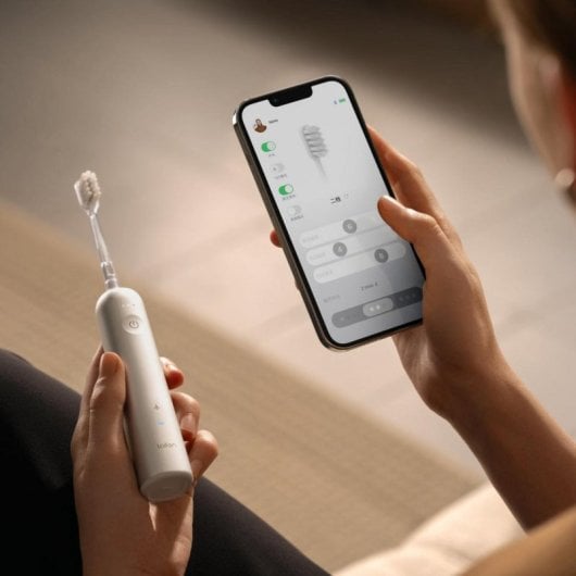 Brosse à Dents Laifen Wave - Oscillante, 66000 mouvements/min, Blanc, 3 Modes