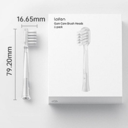 3 Testine di Ricambio per Spazzolino Elettrico Bianche 95x20x20 mm, 33 g