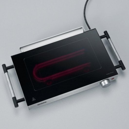 Plancha Grill Severin PG 2385 800 W Vitrocerámica Edelstahl Schwarz