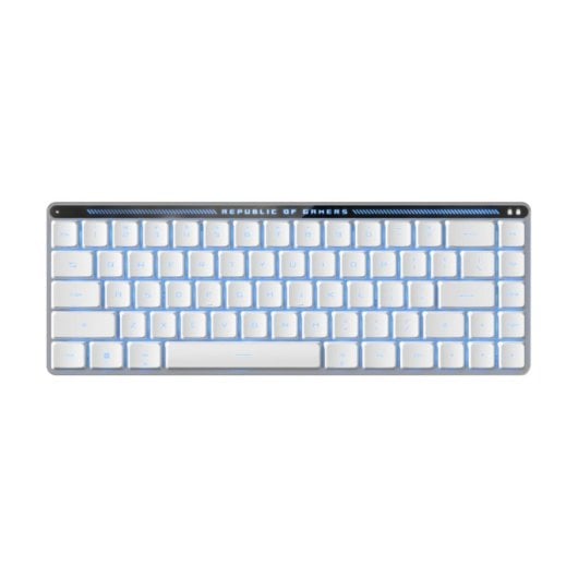 Teclado ottico wireless ASUS ROG Falchion RX Low Profile Layout EN bianco con touchpad