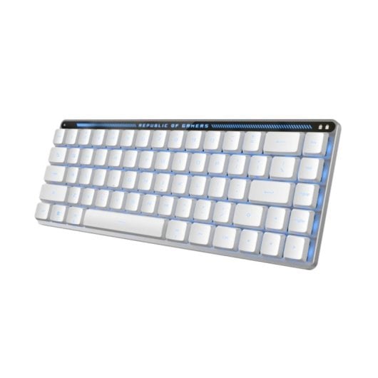 Teclado ottico wireless ASUS ROG Falchion RX Low Profile Layout EN bianco con touchpad