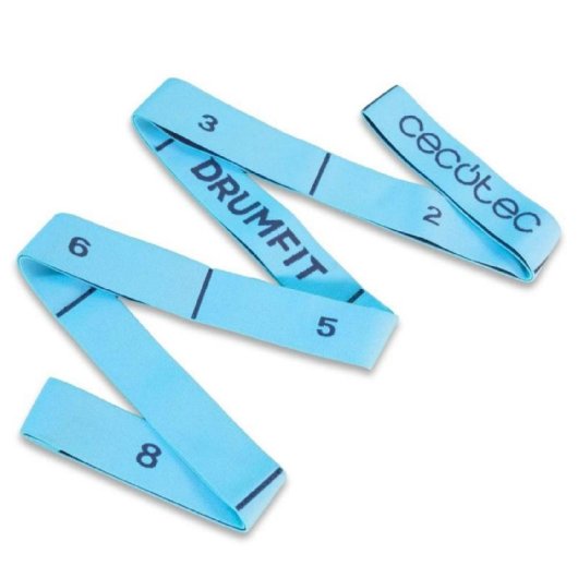 Banda de Resistencia CECOTEC DrumFit Elastiband Azul 8 Niveles Goma Poliéster 140cm