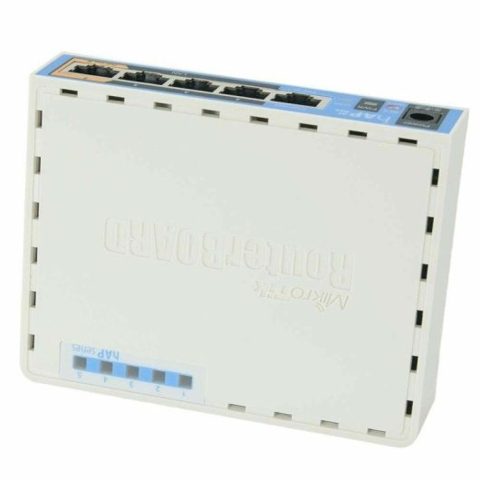 Mikrotik RB952UI-5AC2ND Router WiFi 5 Gigabit Ethernet 500Mbps MU-MIMO com 5x Portas Branco