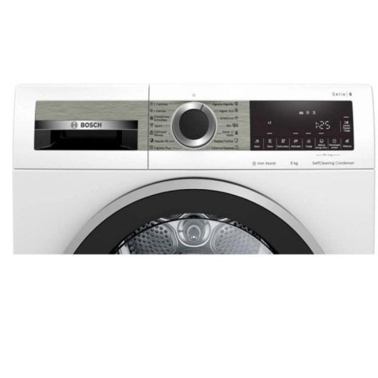 Asciugatrice Bosch Serie 6 WQG245A0ES 9kg Bomba Calore AutoDry Bianco
