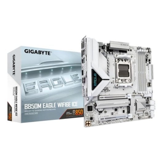 Placa Base Gigabyte B850M EAGLE WIFI6E ICE AM5 DDR5 256GB M.2 PCIe 5.0 Wi-Fi 6E