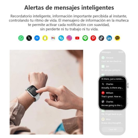 Smartwatch Blackview R30 MAX 1.91" TFT BLE 5.3 Llamadas Bluetooth 350mAh 100+ Deportes