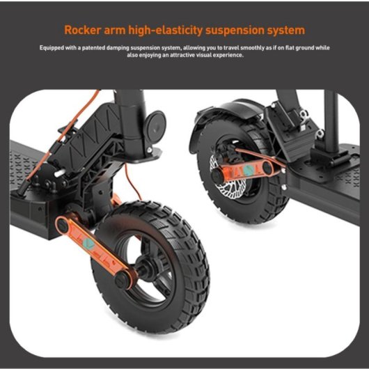 Trottinette électrique tout-terrain Joyor S8E 800 W 48 V 26 Ah, double suspension, freins hydrauliques, 10 pouces
