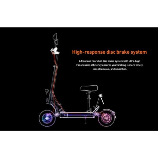 Trottinette électrique tout-terrain Joyor S8E 800 W 48 V 26 Ah, double suspension, freins hydrauliques, 10 pouces