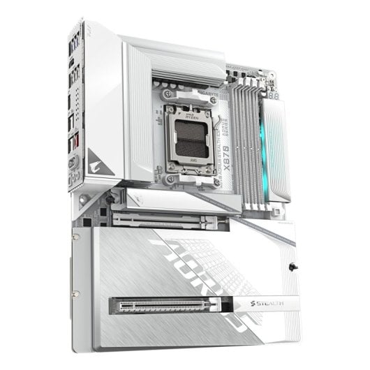 Carte mère Gigabyte X870 AORUS STEALTH ICE ATX Socket AM5 Wi-Fi 7 16+2+2 VRM