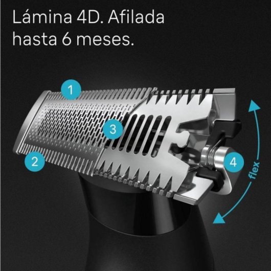 Afeitadora Braun Bodygroomer B560 + Recortadora XT3100 Pack 2 en 1 Inalámbrico Waterproof