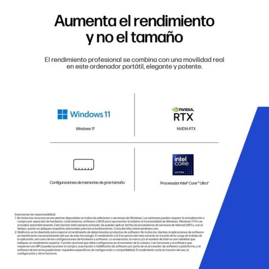 HP ZBook 8 G1i Intel Core Ultra 9 285H 8GB 1TB SSD RTX 500 16" Táctil WUXGA Windows 11 Pro