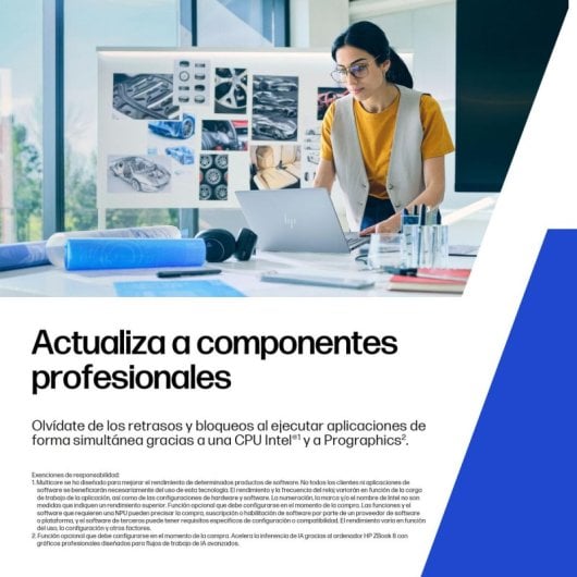 HP ZBook 8 G1i Intel Core Ultra 9 285H 8GB 1TB SSD RTX 500 16" Táctil WUXGA Windows 11 Pro