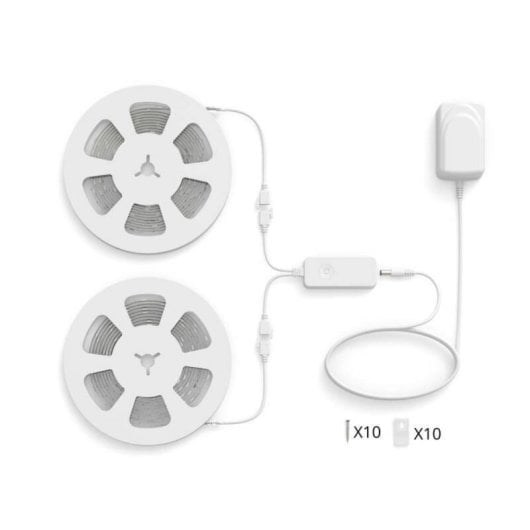 WiZ RGBIC LED-Streifen 10 m, 16 Millionen Farben, Wi-Fi, Sprachsteuerung, 21 W