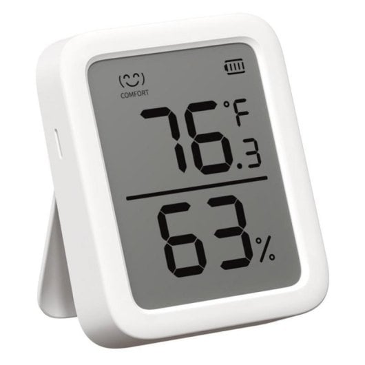 Temperatur- und Luftfeuchtigkeitssensor SwitchBot Meter Plus Innenbereich - Präzision 0,2 °C, kabellos, AAA Batteriebetrieb