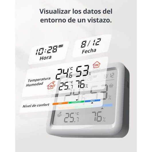 Estación Meteorológica SwitchBot Meter Pro Pantalla 9.2cm Bluetooth Blanca