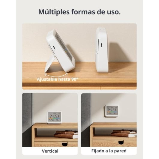 Estación Meteorológica SwitchBot Meter Pro Pantalla 9.2cm Sensor Exterior Bluetooth